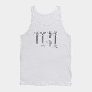 Safety Razor Vintage Patent Hand Drawing Tank Top